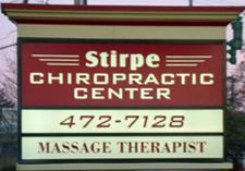 sign-stirpe-chiropractic-center-syracuse-chiropractor